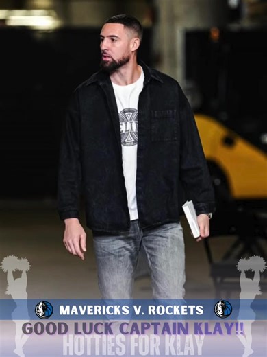 Be careful tonight Klay.. you’re playing MY team now 🤘🏽😌🚀 GOOD LUCK MAVS!! 🍀 Tonight's game can be watched on NBC (in select areas), AT&T SportsNet Southwest, NBA League Pass, and MavericksTV 💙 #KlayThompson #DallasMavericks #HoustonRockets