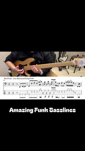 Amazing Funk Basslines/Riffs #basslick #bassriff #transcription #bassline #bass #basslesson #music #tabs #bassplayer #basssolo #bassgroove #groove #slapbass #slap #bassmusic