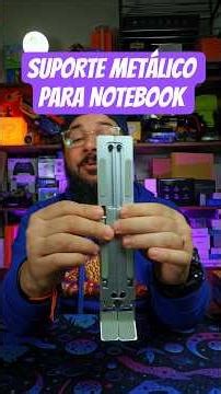 Suporte metálico dobrável para notebook #suporte #suportemetalico #suportenotebook