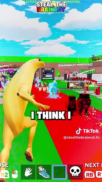 Exploring Halloween Brainrots with 50x Luck in Fortnite