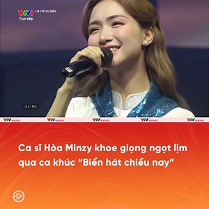 765K views · 16K reactions | Ca sĩ Hòa Minzy xinh đẹp trong tà áo dài với giọng hát cực ngọt ngào qua ca khúc "Biển hát chiều nay". | VTV SHOWS | Facebook