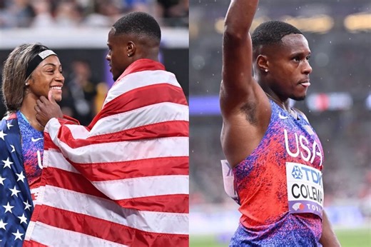 Sha'Carri Richardson's boyfriend Christian Coleman at loss of words after winning World Championships gold medal amid struggles throughout the season
