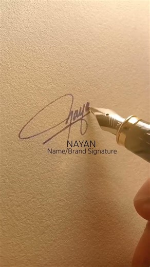 Learn special signatures using"Nayan”🖋️#signature #handwriting #calligraphy #design #shorts #art