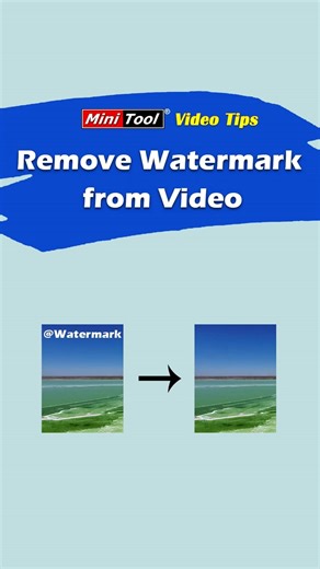 How to Remove Watermark from Video: 2 Simple Methods😎 Simply crop the video to cut out the area containing the watermark or cover the watermark with another video/image/sticker. #videotips #removewatermark | MiniTool