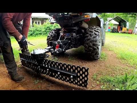ATV One point rear winch and grader