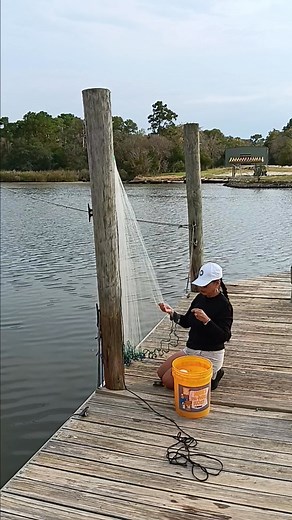 Fixing my net, big fishes made holes in it :) , fixing saves money than buying a new one. I am like Saint Peter our first Catholic Pope in the Bible when Jesus asked him to go with Him, instead of fixing his net, because he will not be fishing of fishes, He will be fishing of men :) ❤️ Len Hatfield #blessed #hobby #fishinglifestyle #ThankYouLord #smallfish #BigBlessings #happiness #bigfish | Veven Lacey Hatfield