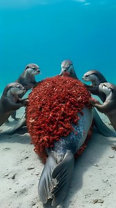 977K views · 7.8K reactions | Otters Team Up to Save a Seal from a Lobster Infestation! #animals #rescue #wildlife | Paul & Friends | Facebook