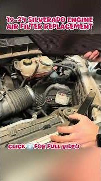 2019-2024 Silverado air filter replacement #automobile #diy #howto #viral #shorts #chevrolet #truck
