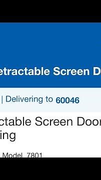 Costco Genius Cool Retractable Screen Door