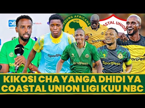Kikosi Cha Yanga Kinachoanza Leo Dhidi Ya Coastal Union Ligi Kuu NBC 2025/2026
