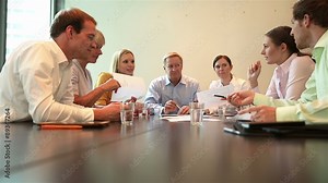 Business people discussing in team meeting