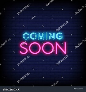 Coming Soon Neon Sign Vector Brick Stock Vector (Royalty Free) 1224668056 | Shutterstock