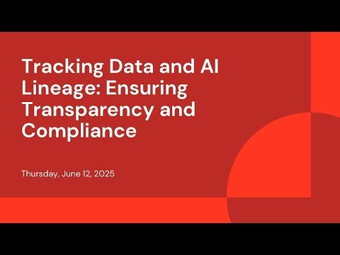 Tracking Data and AI Lineage: Ensuring Transparency and Compliance