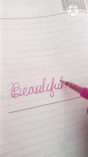 How to Write 'Beautifully' in Cursive Letters |