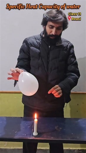PHYSICS by Raghav Sir on Instagram: "Specific Heat of water. #physics #teaching #science #reels #classroom #experiment #class11 #hardwork #instagood #instagram #viral"