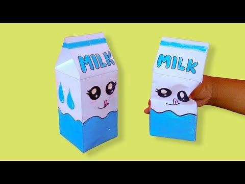 Cara Membuat Squishy Kotak Susu Dari Kertas - Paper Squishy