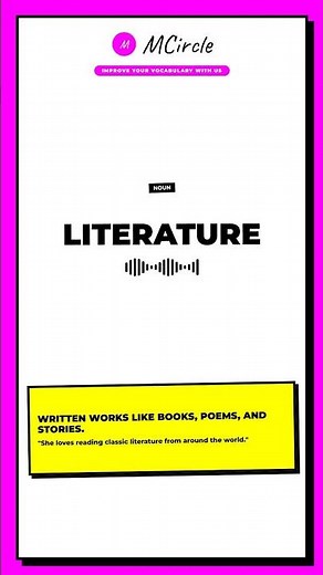 Learn English: What is Literature? | Vocabulary Shorts