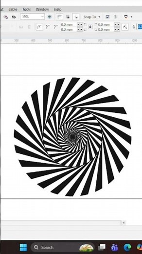 optical illusion design coreldraw part 37 #shorts #ytshorts #viral