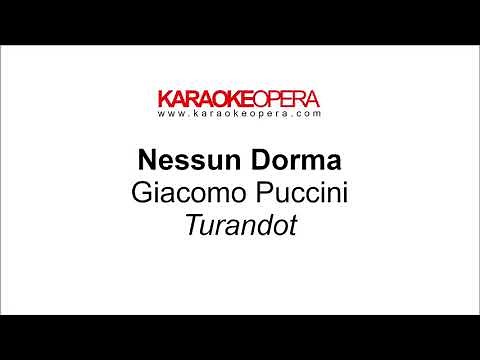 Karaoke Opera: Nessun Dorma - Turandot (Puccini) Orchestra only version with printed music