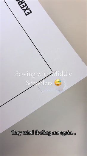 My students are at least problem solvers 😅😂 #fyp #teachersoftiktok #sewingmistakes #fcsteacher