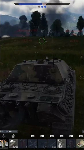 🇩🇪 Jagdpanther G1 Tank Destroyer takes out 🇷🇺 SU-122-54 Tank Destroyer with 88 MM cannon