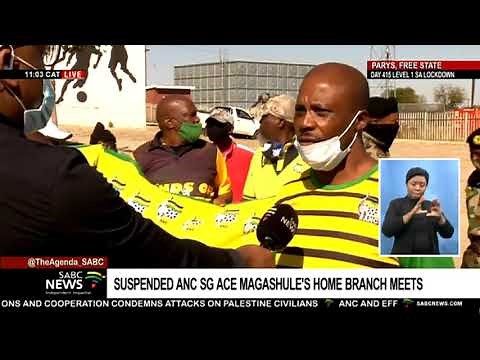 Ace Magashule's home branch in Parys meets