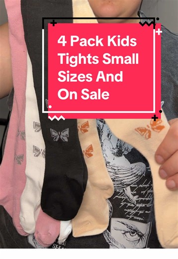 A little girl can never have too many tights! I love that the bowtie on this four pack of little girls tights is printed on not attached so there's no risk of them Ripping it off #t#tightst#toddlerclothest#toddlerdresst#tiktokshopcreatorpickst#tiktokshopjumpstartsale