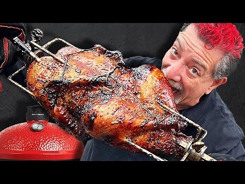Smoked Duck on the Kamado Joe JoeTisserie