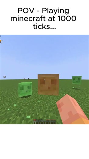 POV - Playing minecraft at 1000 ticks...#minecraft #trendingshorts #foryoupage