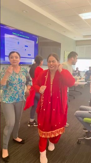 Festive Office Dance Party: Celebrating with Music and Joy#officedance #celebration