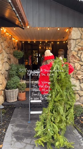 Brooke Christen on Instagram: "What movie do you watch just to dissect the decor?? My FAVORITE garland is on SALE!!! It will sell out before November is over. Comment HOLIDAY for links to all my favorite Christmas decor that’s 30% off!!! I buy a strand or 4 every year and they have now replaced the real messy garland I would re-buy every year, not anymore 🙌🏻 let me know any thing you want more info on in the comments!"