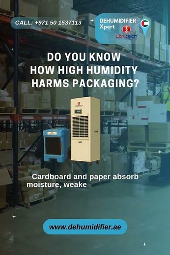 Why Dehumidifiers Are Critical for the Packaging Industry? #dehumidifier #packaging #warehouse