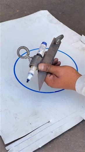How to draw best circle ⭕️ creative tool from welder #welding #tools #ideas