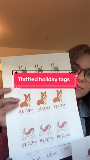 Here’s how I made tags for my sewn gifts for the holiday market coming up! #craftersoftiktok #handmadegifts #holidaymarket #sewersgonnasew #thrifttok
