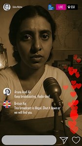 Picture this: It’s 1942. The British have locked up Bapu and Panditji. But somewhere, in the shadows, a secret voice breaks through the static. Enter Usha Mehta, a 22-year-old law student who didn’t just watch history — she made it. When the press was silenced, Usha and her team built a secret radio station, Congress Radio, broadcasting banned news and rallying voices of resistance across India. From hidden rooftops in Bombay, her fearless voice brought truth to millions — exposing strikes, upri