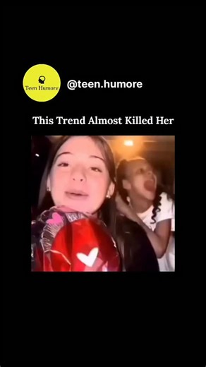 Teen Humore on Instagram: "Don't forget to follow..... (us) @teen.humore to learn something new everyday 🧠✨ ONE BREATH. She wasn’t drunk. She wasn’t choking. This was the helium voice challenge. Helium replaces oxygen in the lungs, causing rapid hypoxia. Dizziness, blank stare, collapse. What looks like a prank can become a medical emergency in seconds. She recovers quickly because once the helium clears, the body auto-breathes again. That reaction beside her likely prevented a full blackout. H