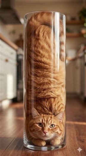 How did this massive chonk FIT?😱#shorts #cat #oddlysatisfying #funnycats #meme #trending #viral#cute