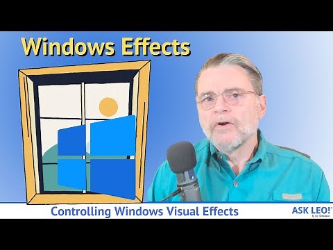 Controlling Windows Visual Effects