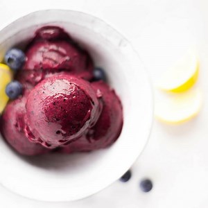 Lemon Blueberry Sorbet Full recipe video at http://www.asweetpeachef.com/sweets/lemon-blueberry-sorbet/ | a sweet pea chef