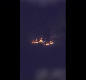 Explosions and flames rise after Ukraine attacks Russian oil facility