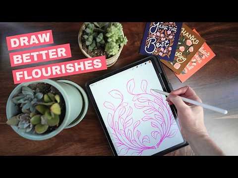 Flourishes Made Easy: Unlock Fluid, Elegant Design on iPad 📱#sellable #ipadart