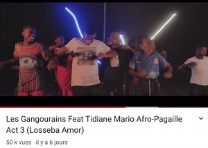 50.000vues en 6 jours On l’a fait Le single Afro-pagaille Act 3 (Losseba Amor) toujours disponible sur youtube @les_gangourains_ X @tidiane_mario_officiel Pagaille na Pagaille | Tidiane Mario