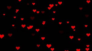 Small heart icons in red appear all over the screen.Plenty heart float in the air.Alpha channel to make transparent.
