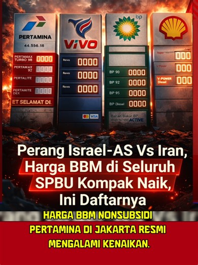 BBM naik lagi! ⛽🔥 Cek daftar harga terbaru Pertamax, Turbo, hingga Dexlite sebelum isi penuh tangki kamu. Menurut kamu, dampaknya bakal terasa ke kebutuhan sehari-hari nggak? #BBMNaik #HargaBBM #Pertamina #Pertamax #Dexlite