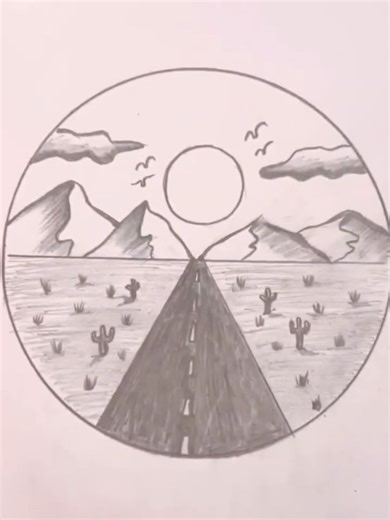 Easy circle drawing _ Circle drawing for beginners #drawingskill