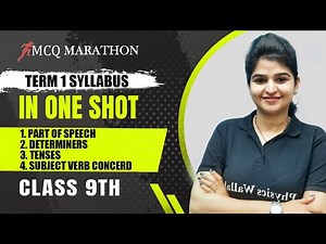 COMPLETE ENGLISH GRAMMAR (PART - 01) in One Shot | Class 9th - Full Term 1 Syllabus