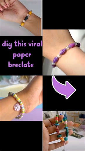 DIY paper beads bracelet#diy #shorts#youtubeshorts @itspriyanjalisingh