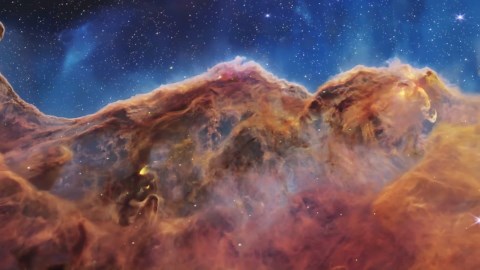 Epic 3D tour of James Webb’s cosmic cliffs in the Carina Nebula