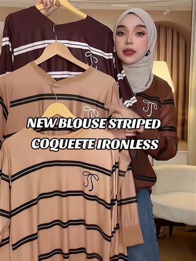 Striped Ironless Blouse: Comfort Meets Style