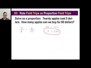 Saxon Math - Pre-Algebra 1/2: 3rd Edition (Lesson 83) - Rate Problems as Proportion Problems